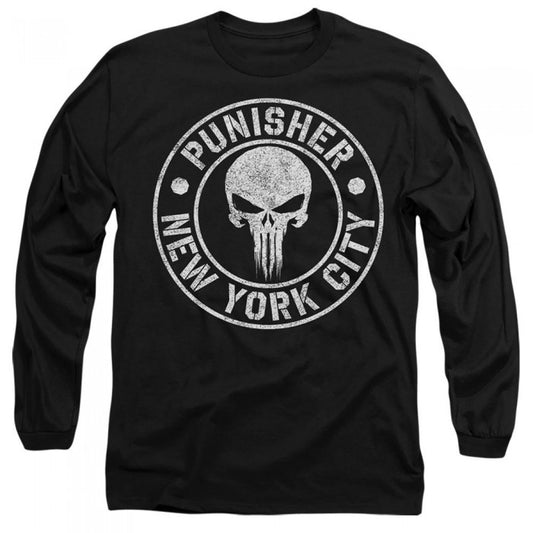 Front - The Punisher Unisex Adult NYC Logo T-Shirt