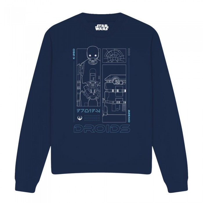 Front - Star Wars: Andor Unisex Adult Droids Sweatshirt