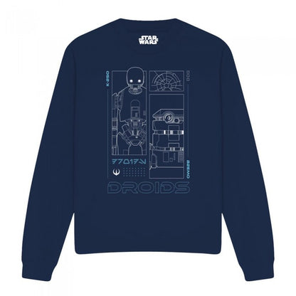 Front - Star Wars: Andor Unisex Adult Droids Sweatshirt