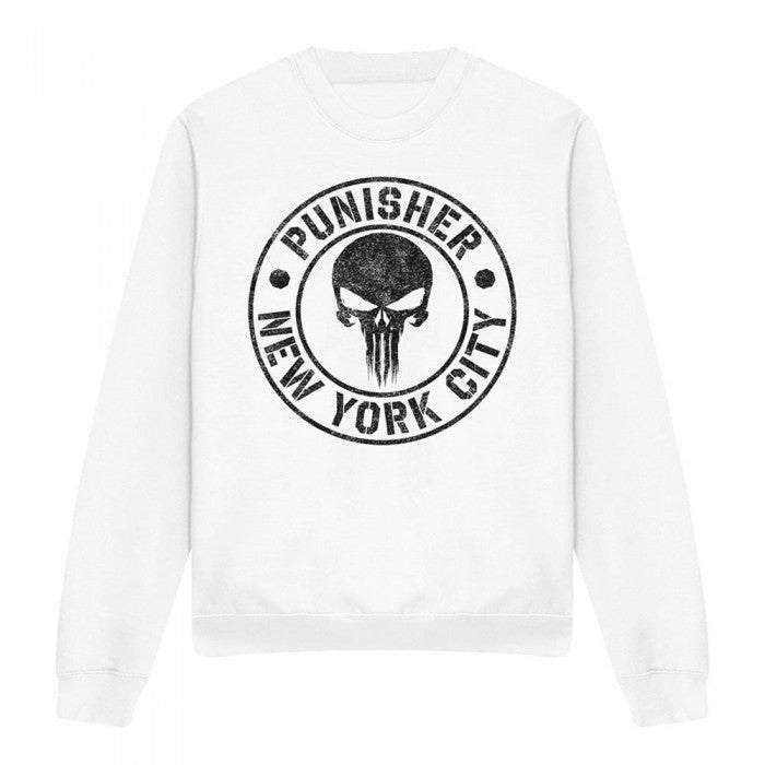 Front - The Punisher Unisex Adult NYC Logo Sweatshirt