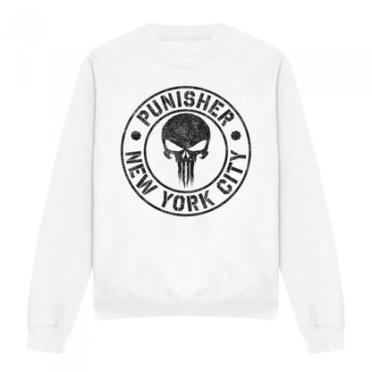Front - The Punisher Unisex Adult NYC Logo Sweatshirt