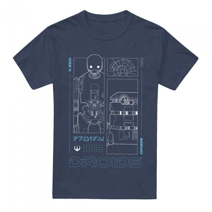Front - Star Wars: Andor Unisex Adult Droids T-Shirt