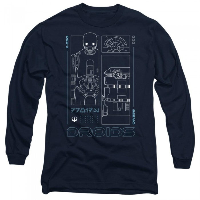 Front - Star Wars: Andor Unisex Adult Droids T-Shirt