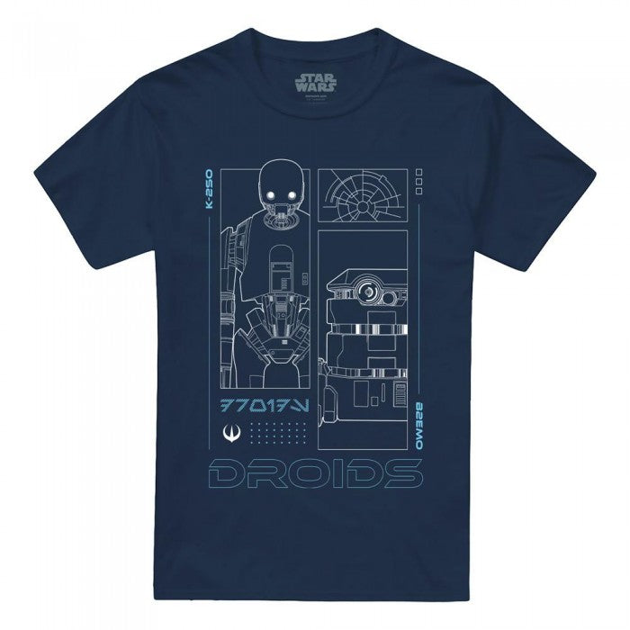 Front - Star Wars: Andor Mens Droids T-Shirt