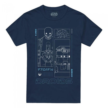 Front - Star Wars: Andor Mens Droids T-Shirt
