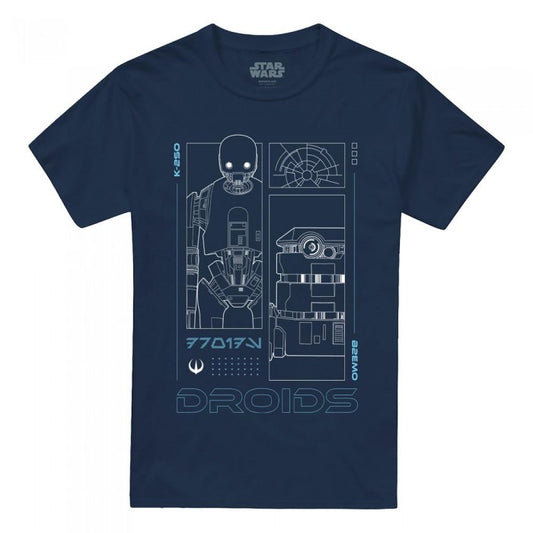 Front - Star Wars: Andor Mens Droids T-Shirt