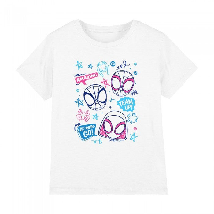 Front - Spidey And His Amazing Friends Childrens/Kids Doodle T-Shirt