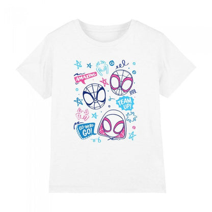 Front - Spidey And His Amazing Friends Childrens/Kids Doodle T-Shirt