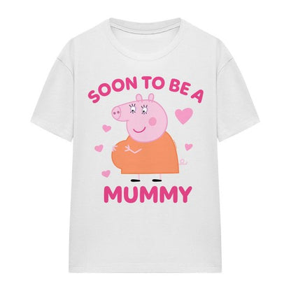 Front - Peppa Pig Unisex Adult Soon To Be Mummy Pig T-Shirt