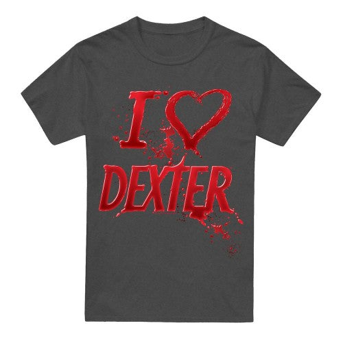 Front - Dexter Unisex Adult I Heart Dexter T-Shirt