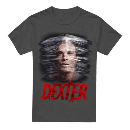 Front - Dexter Unisex Adult Plastic Wrap T-Shirt