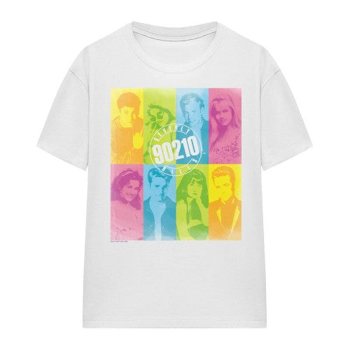 Front - 90210 Unisex Adult Color Block of Friends T-Shirt