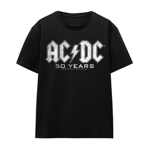 Front - AC/DC Unisex Adult 50 Years Logo T-Shirt