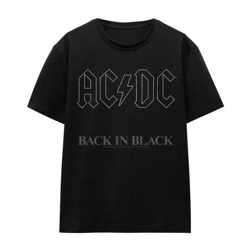 Front - AC/DC Unisex Adult Back In Black T-Shirt