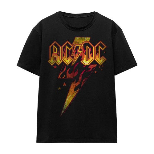 Front - AC/DC Unisex Adult Fire Bolt T-Shirt