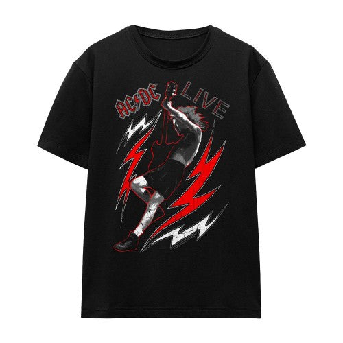Front - AC/DC Unisex Adult Live T-Shirt