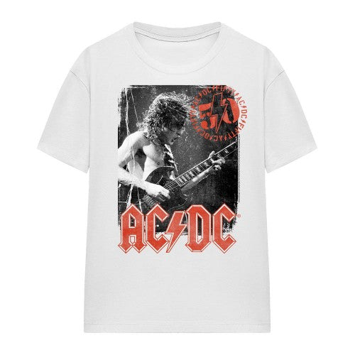 Front - AC/DC Unisex Adult Stamp Poster T-Shirt