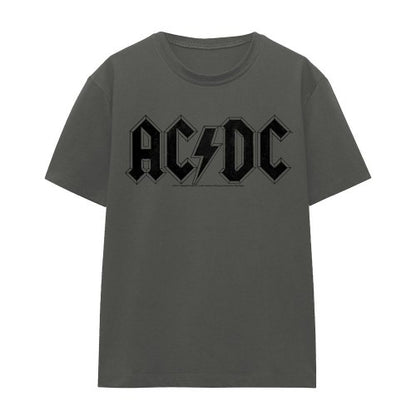 Front - AC/DC Unisex Adult Worn Logo T-Shirt
