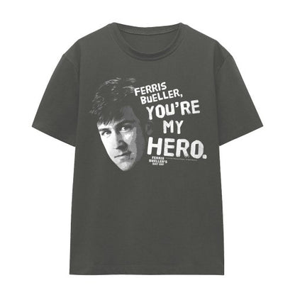 Front - Ferris Bueller´s Day Off Unisex Adult My Hero T-Shirt