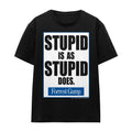 Front - Forrest Gump Unisex Adult Stupid Is T-Shirt