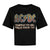 Front - AC/DC Womens/Ladies Highway To Hell Logo Boxy Crop Top