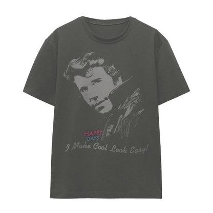 Front - Happy Days Unisex Adult Cool The Fonz T-Shirt