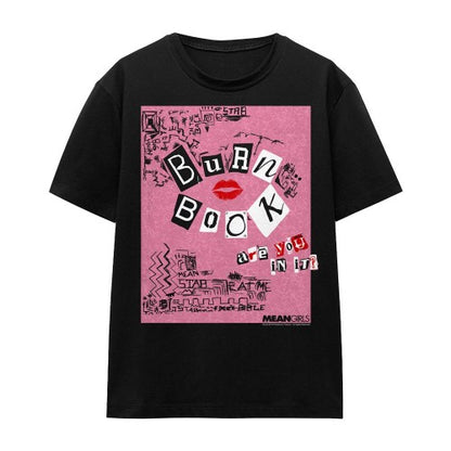 Front - Mean Girls Unisex Adult Burn Book T-Shirt