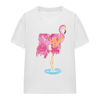 Front - MTV Unisex Adult Flamingo T-Shirt