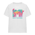 Front - MTV Unisex Adult Flamingo Logo T-Shirt