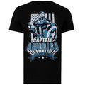 Front - Captain America Mens The First Avenger Flag T-Shirt