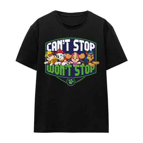 Front - Paw Patrol Unisex Adult Can´t Stop Won´t Stop T-Shirt
