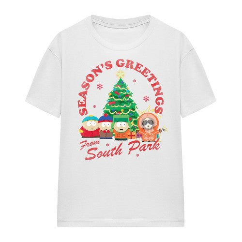 Front - South Park Unisex Adult Group Christmas T-Shirt