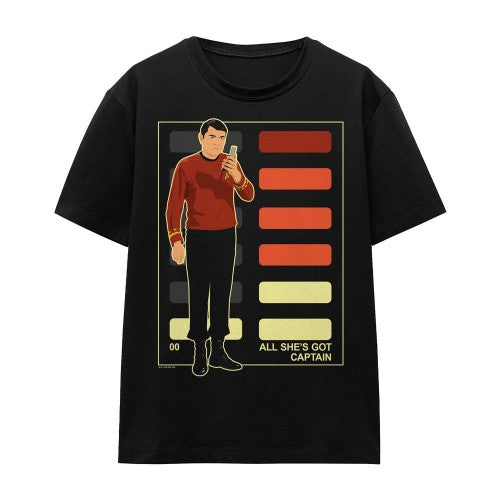 Front - Star Trek Unisex Adult All She´s Got Captain T-Shirt