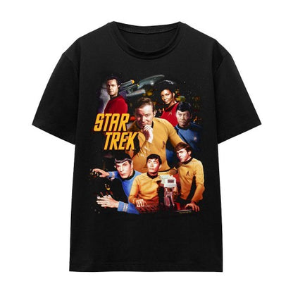 Front - Star Trek Unisex Adult At the Controls T-Shirt