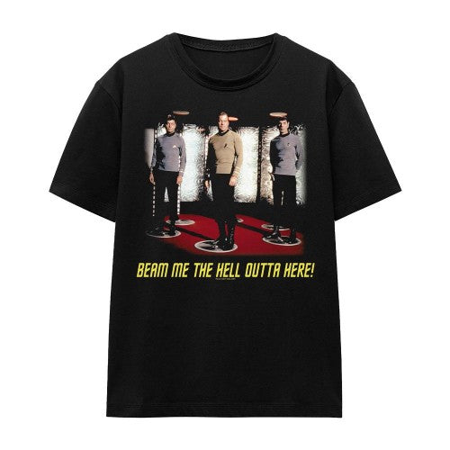 Front - Star Trek Unisex Adult Beam Me Out T-Shirt