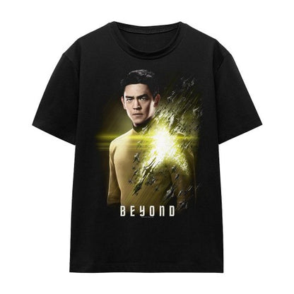 Front - Star Trek Beyond Unisex Adult Sulu Poster T-Shirt