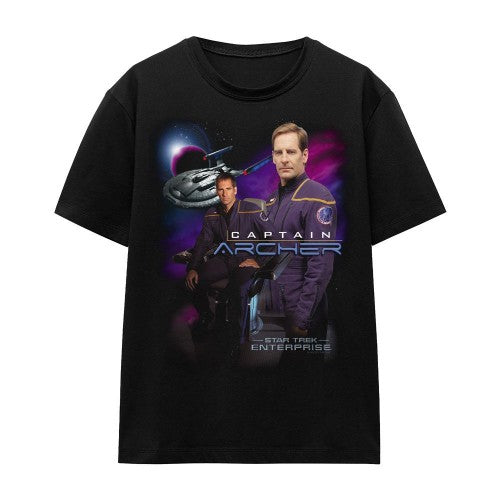 Front - Star Trek Unisex Adult Captain Archer T-Shirt