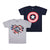 Front - Captain America Boys T-Shirt (Pack of 2)