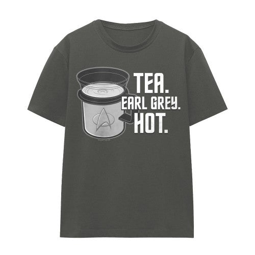Front - Star Trek Unisex Adult Earl Grey T-Shirt
