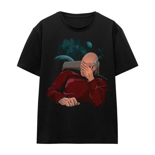 Front - Star Trek Unisex Adult Facepalm T-Shirt