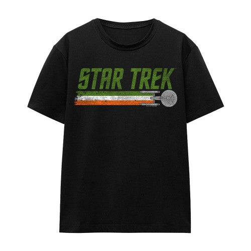 Front - Star Trek Unisex Adult Irish Enterprise T-Shirt