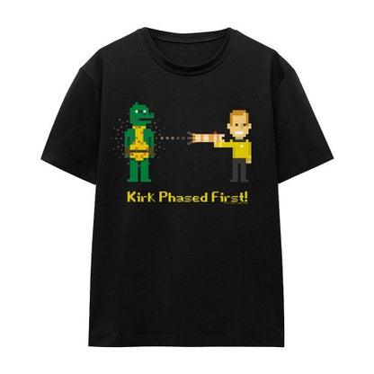 Front - Star Trek Unisex Adult Kirk Phased First T-Shirt