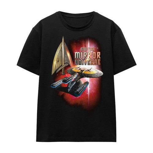 Front - Star Trek Unisex Adult Mirror Enterprise T-Shirt