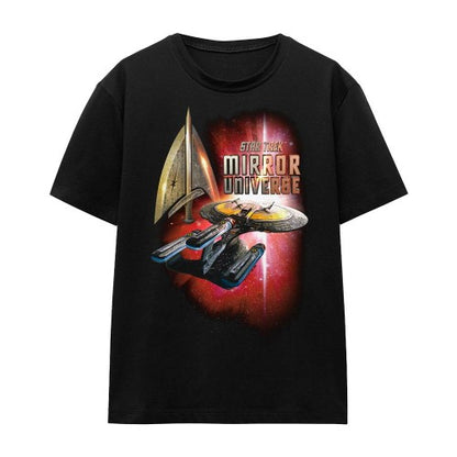 Front - Star Trek Unisex Adult Mirror Enterprise T-Shirt