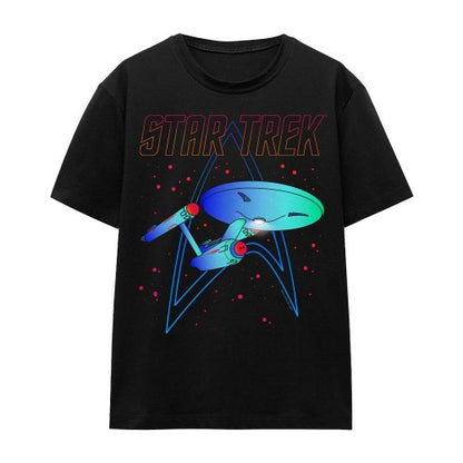 Front - Star Trek Unisex Adult Neon T-Shirt