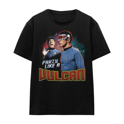 Front - Star Trek Unisex Adult Party Like a Vulcan T-Shirt