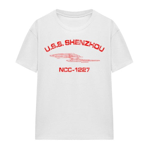 Front - Star Trek Unisex Adult Shenzhou Athletic T-Shirt