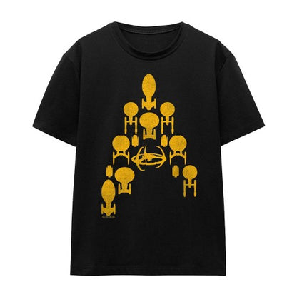 Front - Star Trek Unisex Adult Ship Delta T-Shirt