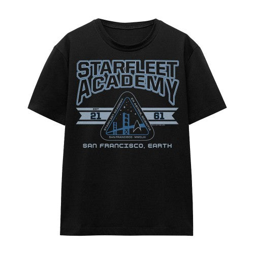 Front - Star Trek Unisex Adult Starfleet Academy Earth T-Shirt