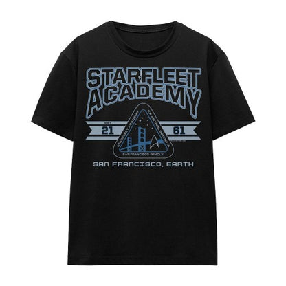 Front - Star Trek Unisex Adult Starfleet Academy Earth T-Shirt